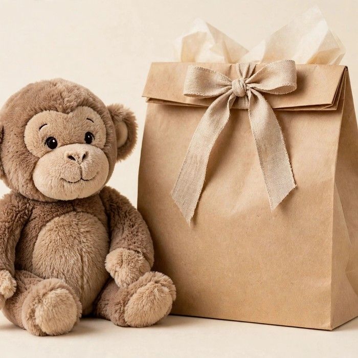 White heartbeat keepsake bear holding an ultrasound image